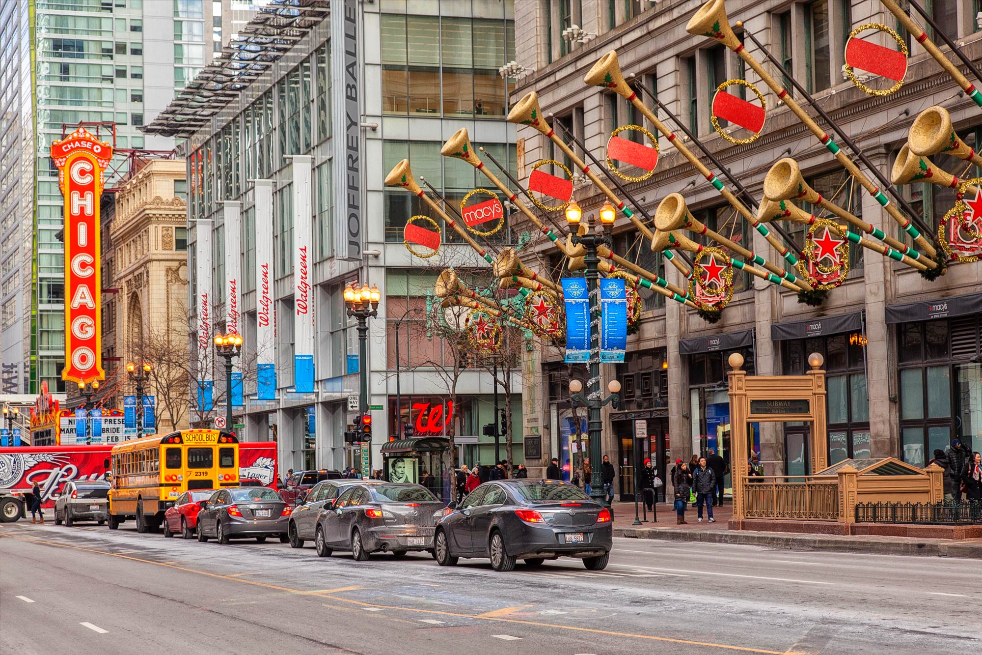 Kerstshoppen in Chicago