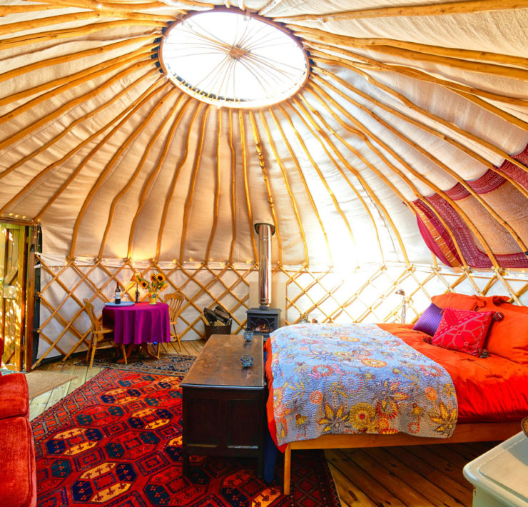 Overnachten in een Yurt in Californië