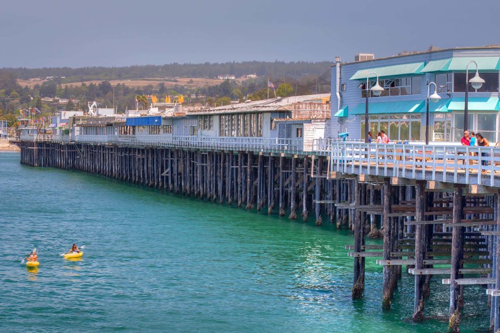 De Boardwalk in Santa Cruz, Californië