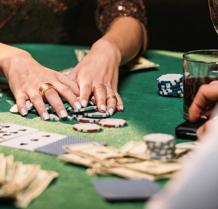 Gokken bij een casino in Las Vegas