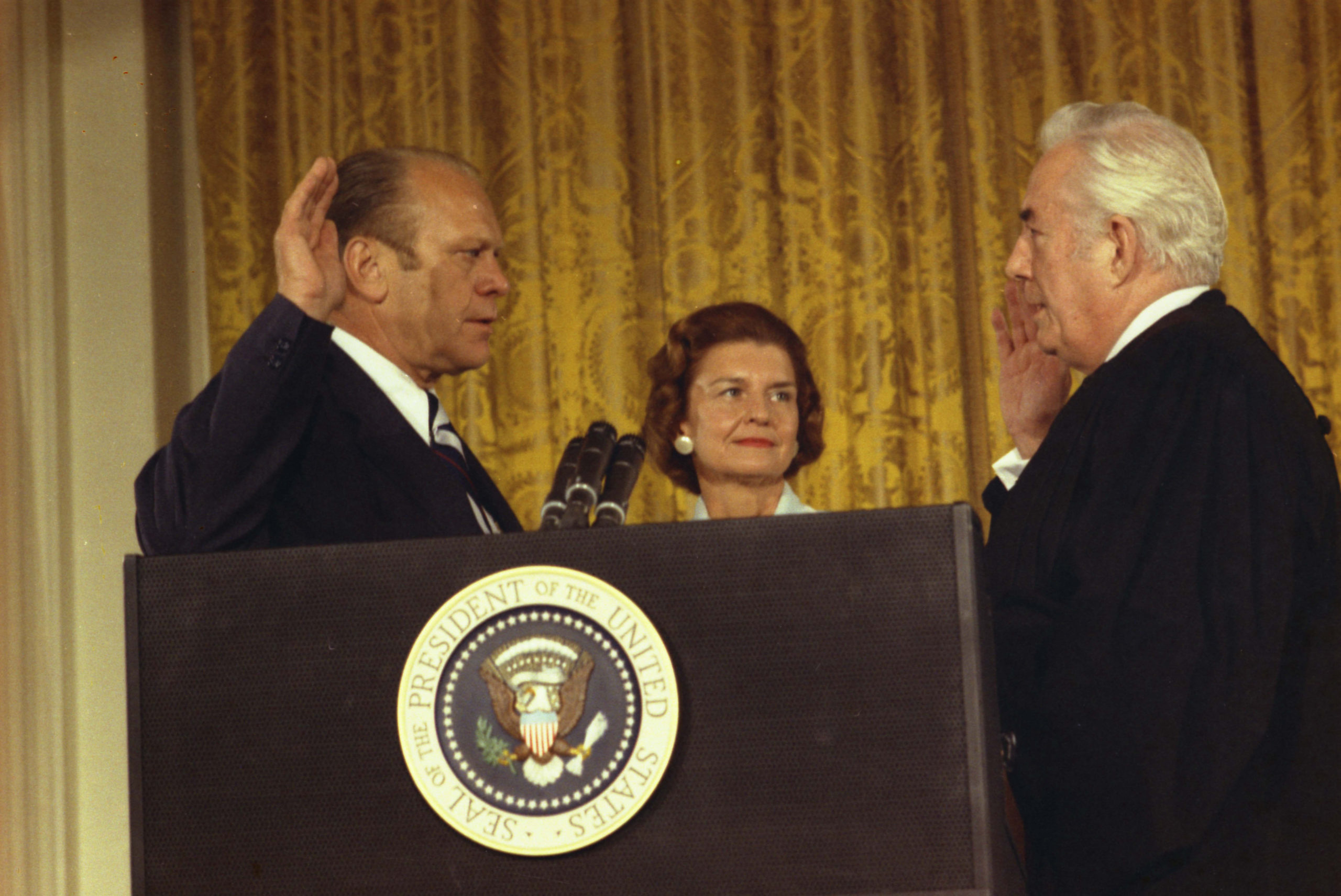 De inauguratie van Gerald Ford op 9 augustus 1974