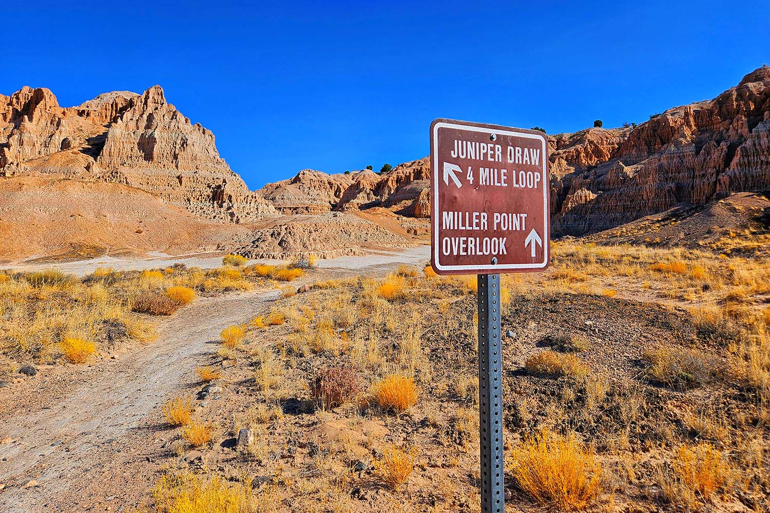 Miller Point Trail Cathedral Gorge State Park