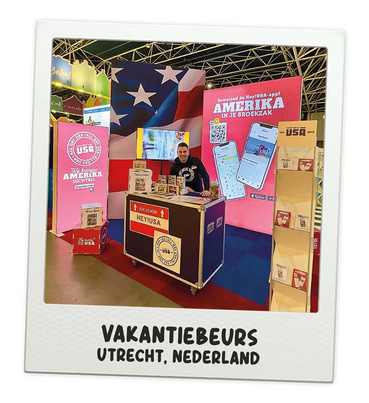 Hey!USA is aanwezig in het Amerika Paviljoen van de Vakantiebeurs in Utrecht