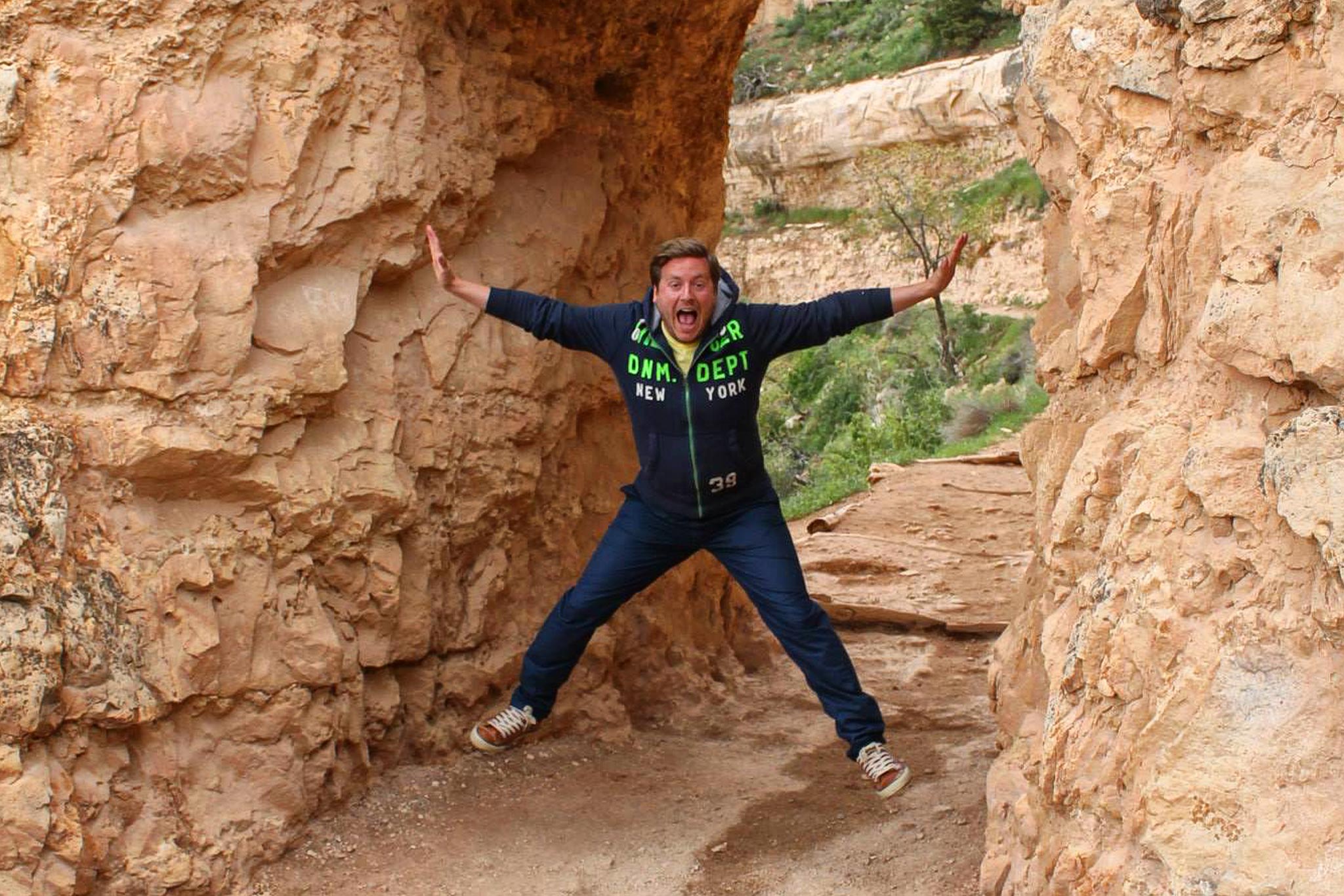 Sebastiaan Klijnen, oprichter van Hey!USA in Grand Canyon National Park