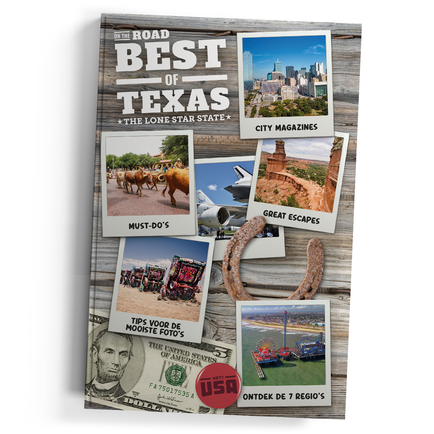 De nieuwe roadtrip en regio reisgids On the Road - Best of Texas van Hey!USA