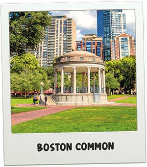 Boston Common het oudste park van Amerika