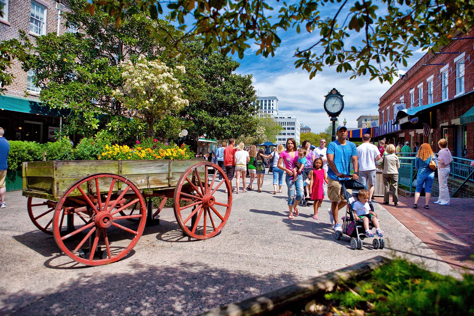 City Market, een gezellig plein in Savannah